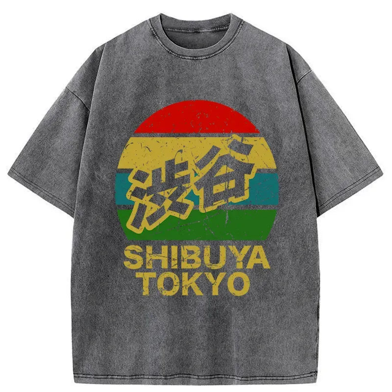 Kyoto-Lion Shibuya Tokyo Washed T-Shirt