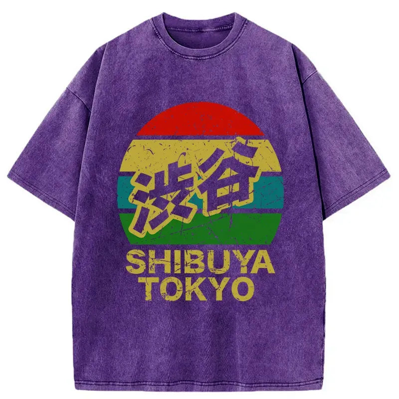 Kyoto-Lion Shibuya Tokyo Washed T-Shirt