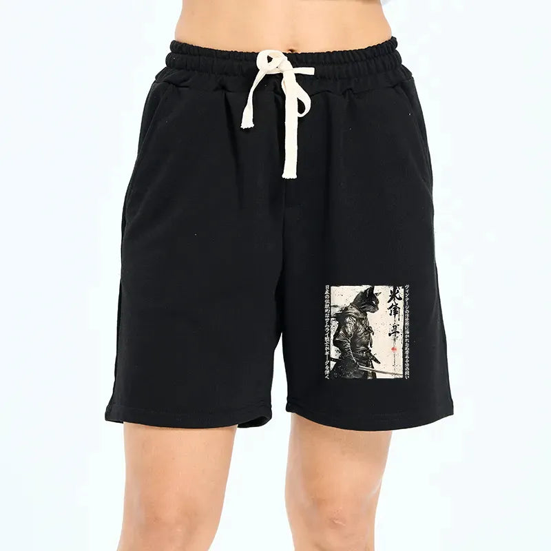 Kyoto Lion Cat Shorts for Summer Vacation