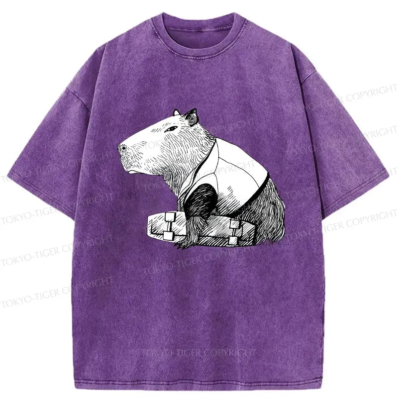 japanese capybara skateboard t-shirt streetwear