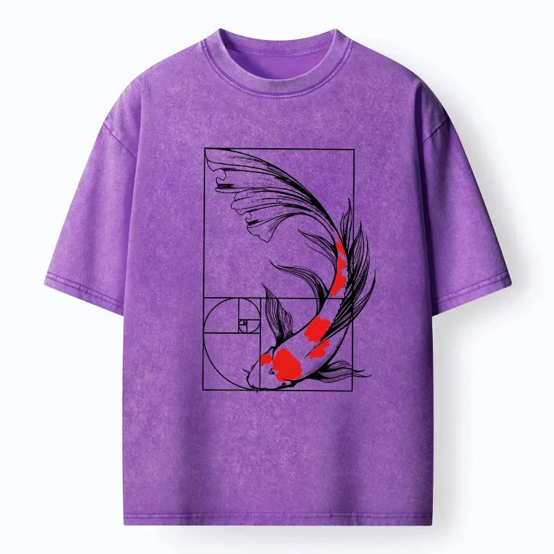 Japanese Koi Washed Unisex T-Shirt