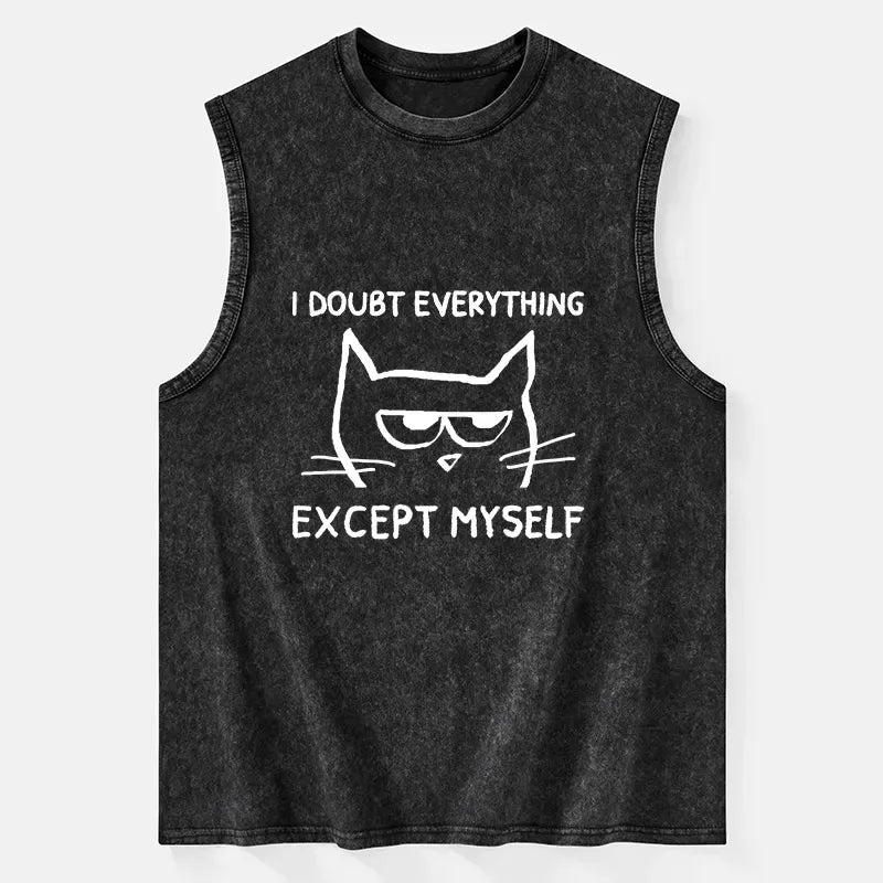 Washed Unisex Tank for Gift Idea