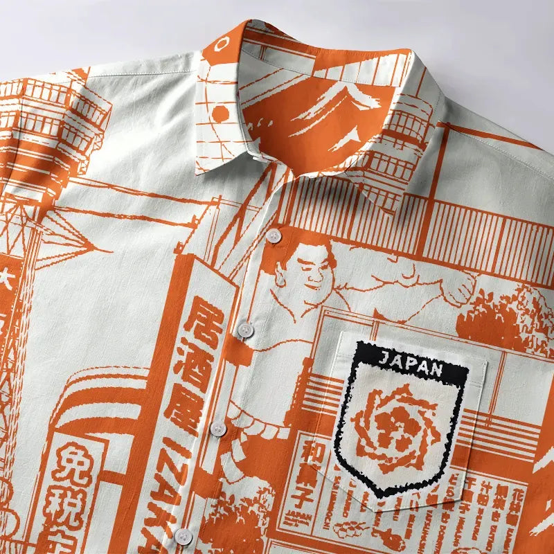 Traditional Japanese Izakaya Shirt with Free Shipping