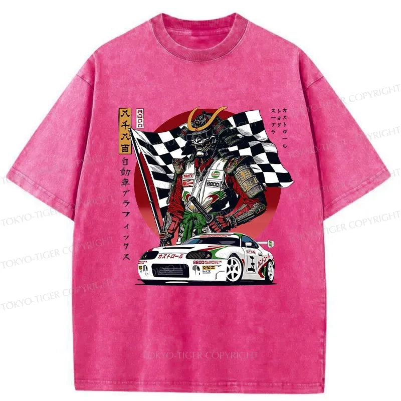 Kyoto-Lion Samurai Racer Washed T-Shirt