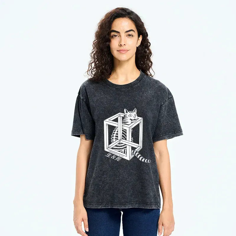 comfortable unisex cat t-shirt on sale