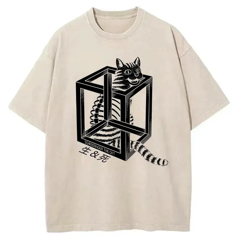 comfortable unisex cat t-shirt on sale