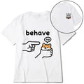 Kyoto-Lion Funny Shiba Refusing To Behave Front Back Classic T-Shirt