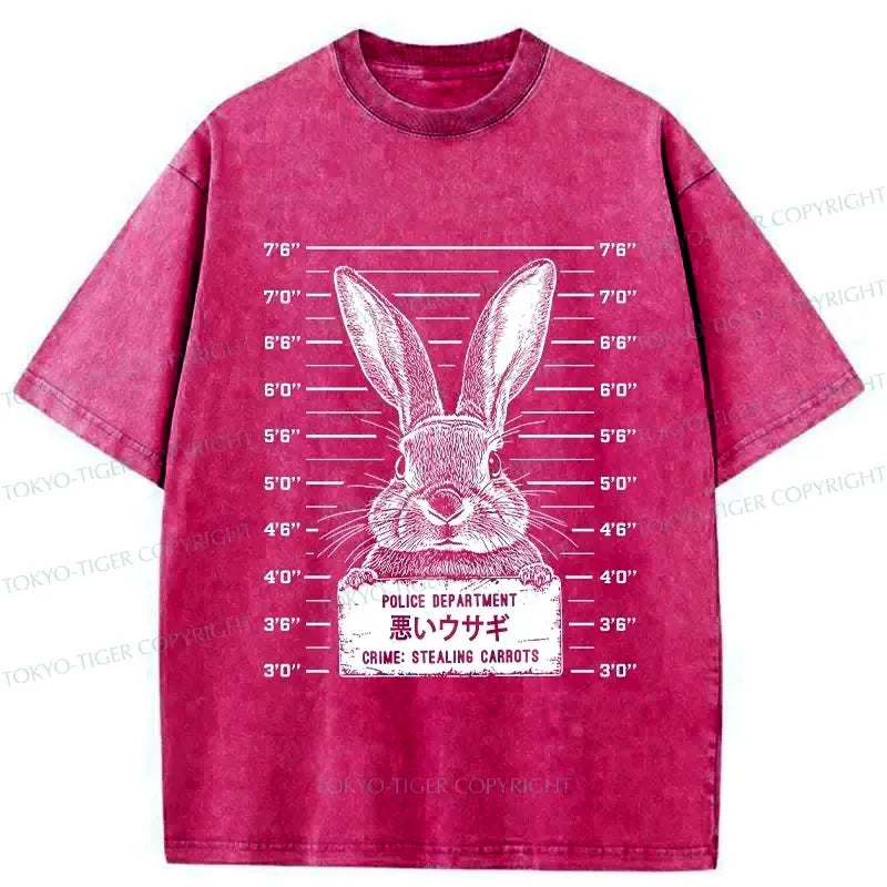 Kyoto-Lion The Arrested Rabbit Washed T-Shirt