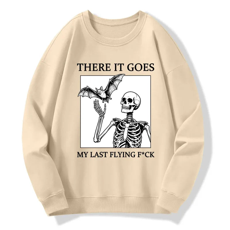 Kyoto-Lion Funny Skeleton Bat Meme Classic Sweatshirt
