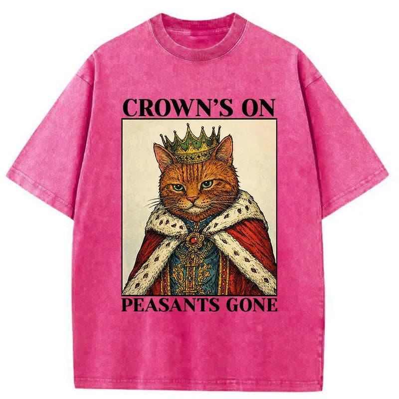 Kyoto Lion Washed T-Shirt for Streetwear