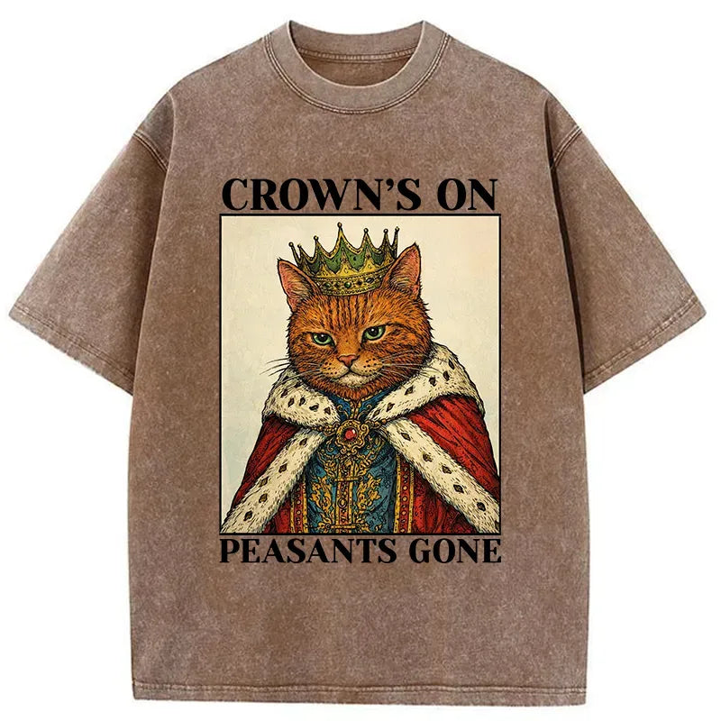 Kyoto Lion Washed T-Shirt for Streetwear