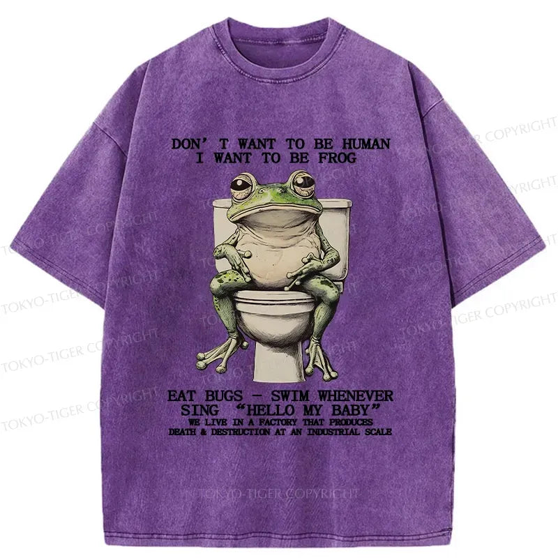 japanese vintage unisex frog t-shirt