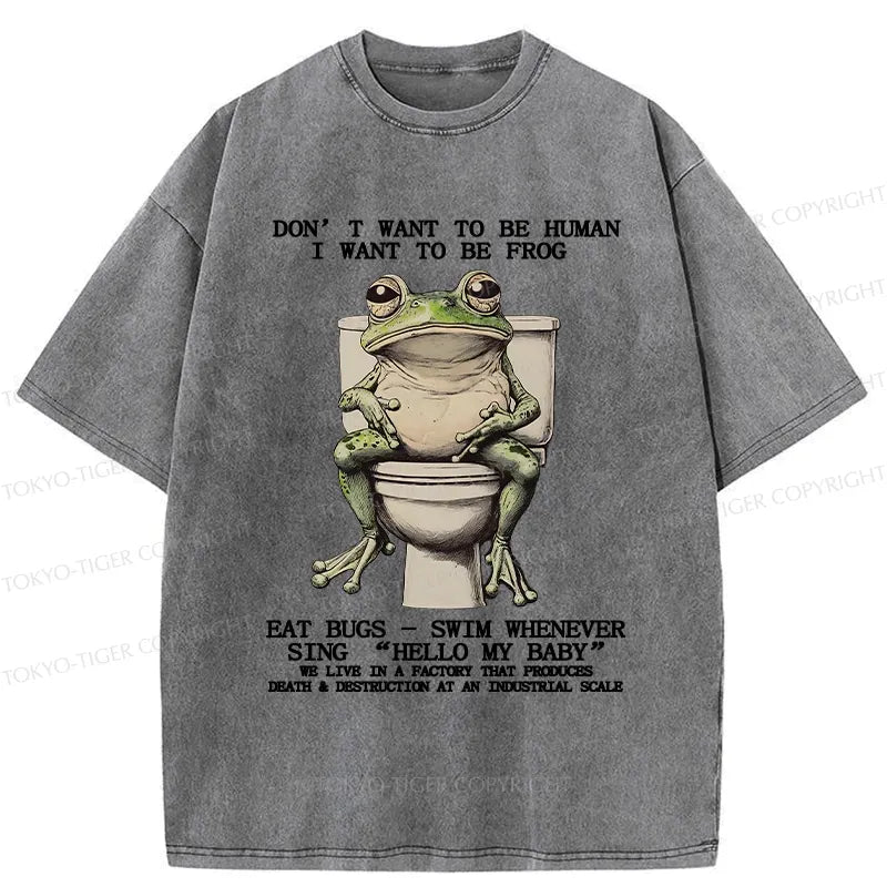 japanese vintage unisex frog t-shirt