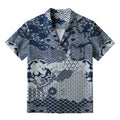 Japanese Floral Aloha Shirt for Summer