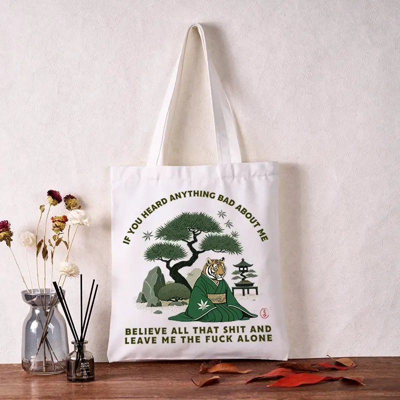 Vintage Ukiyoe Tiger Tote Bag for Gift