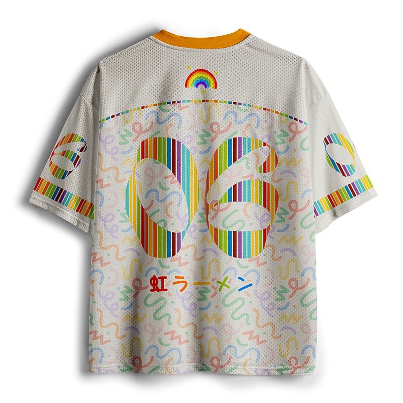 Rainbow Mesh Jersey for Summer