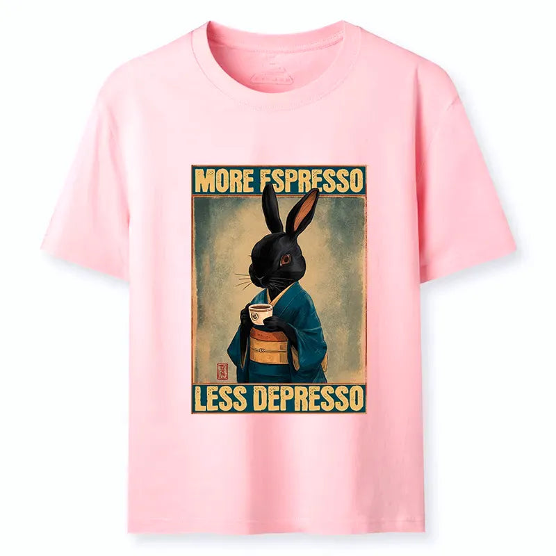 Japanese Rabbit T-Shirt for Daily Wear
