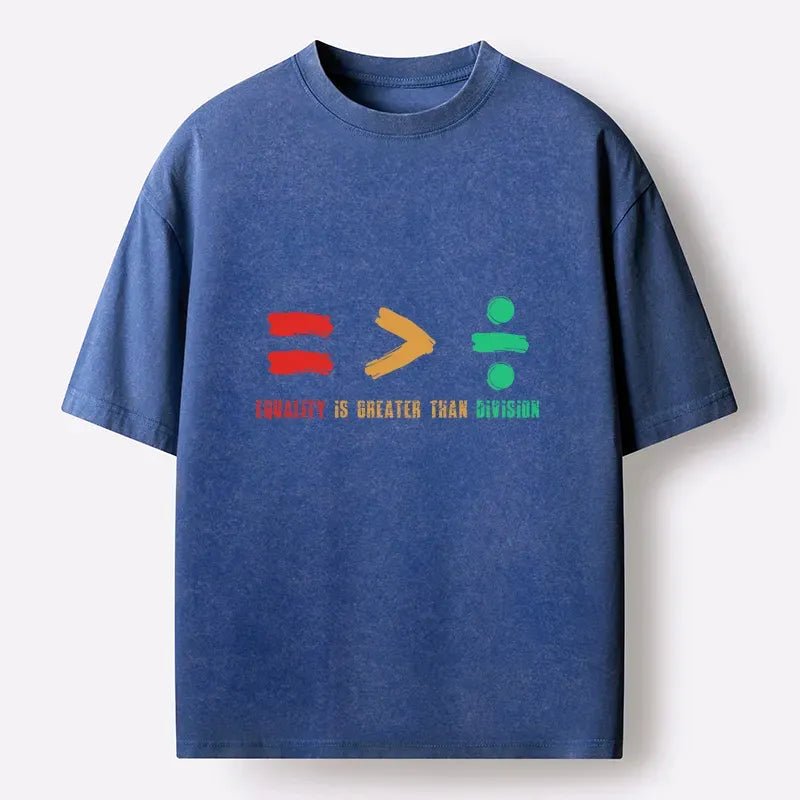 Kyoto-Lion Equality Is Greater Than Average Washed T-Shirt