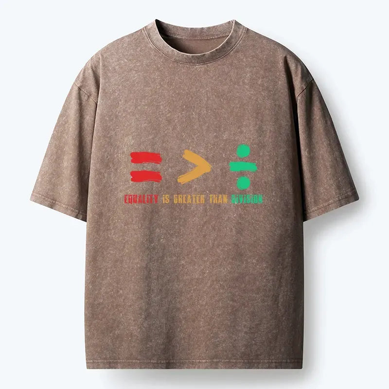 Kyoto-Lion Equality Is Greater Than Average Washed T-Shirt