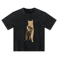 Japanese Vintage Cat T-Shirt for Kids