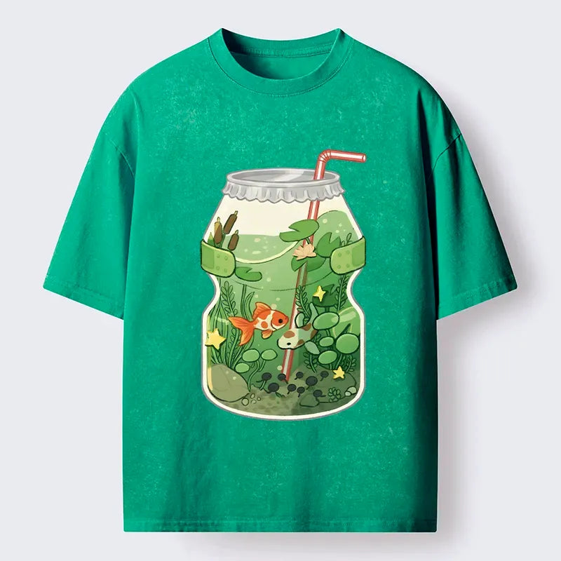 Kyoto Lion world in a bottle tee for gift idea
