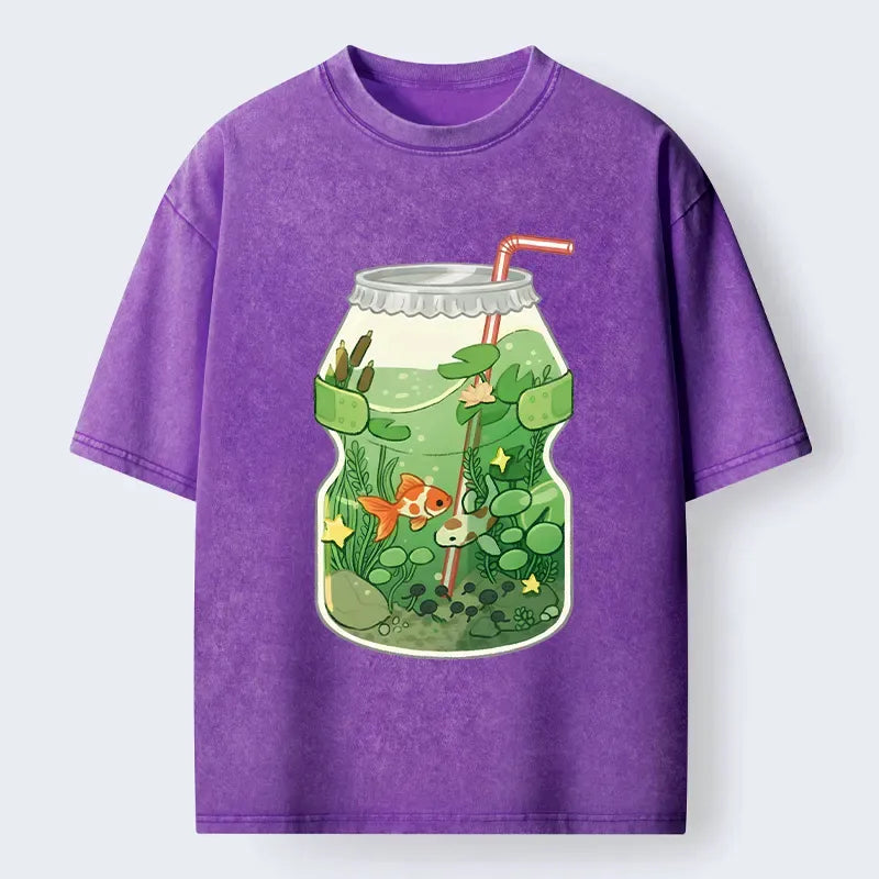 Kyoto Lion Japanese vintage t-shirt for daily wear