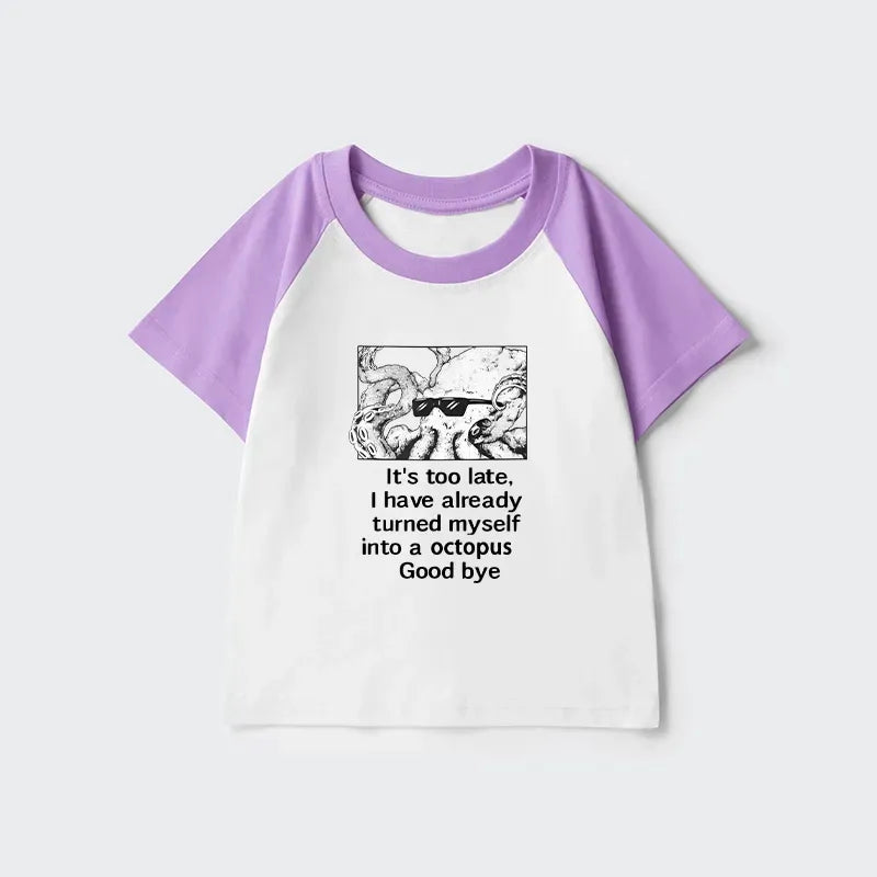 Funny Octopus Meme Shirt for Kids