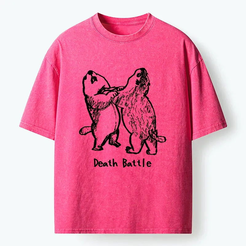 Japanese Vintage Washed T-Shirt for Daily Wear