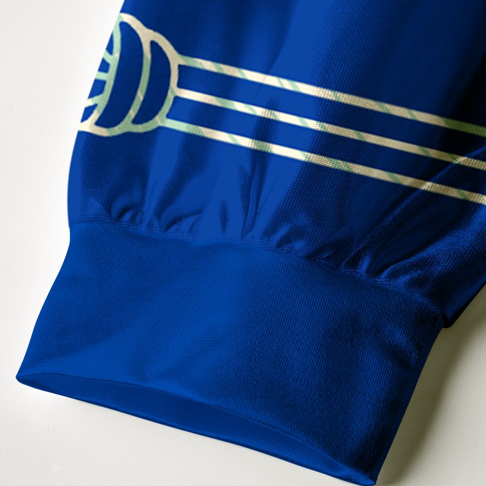 Kyoto-Lion Starry Waves of Kanagawa Paneled Long Sleeve Jersey