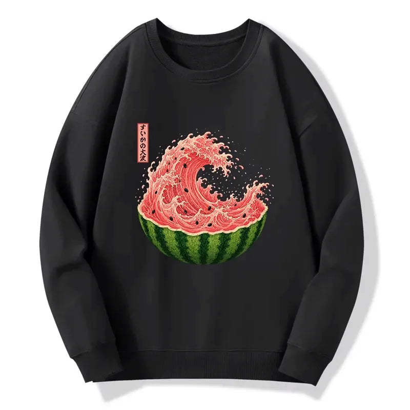 Watermelon Wave Ukiyo Sweatshirt Best Seller