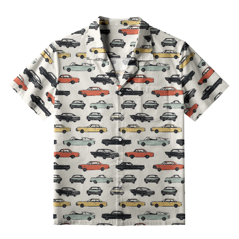 Vintage Ukiyo-e Shirt for Summer Travel