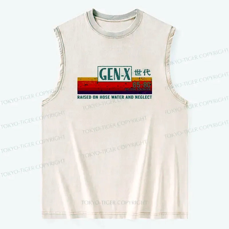 Retro Washed Tank for Summer Vacation