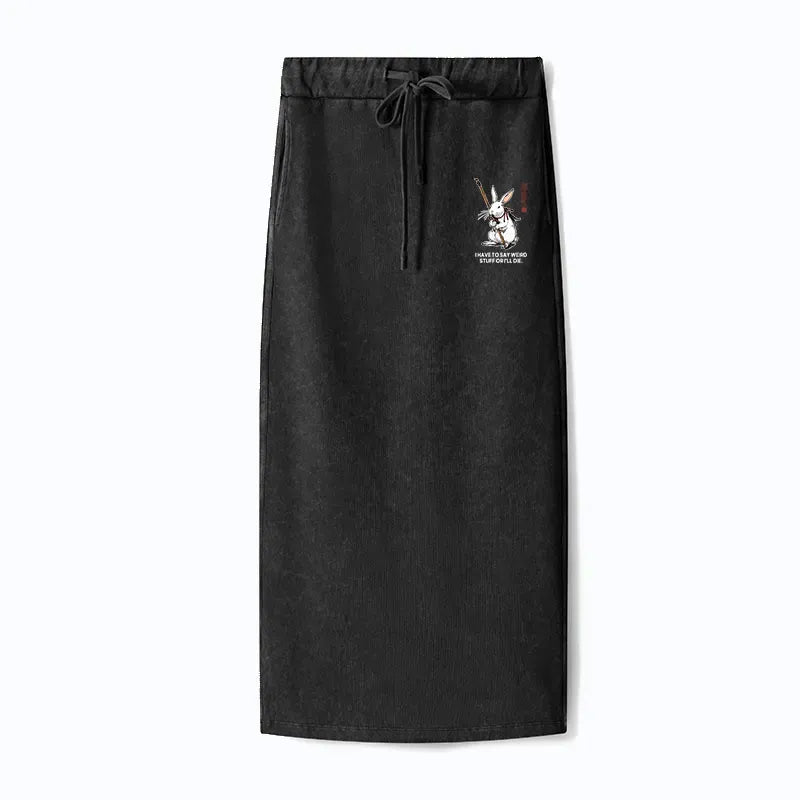 Washed Terry Skirt Trendy Summer