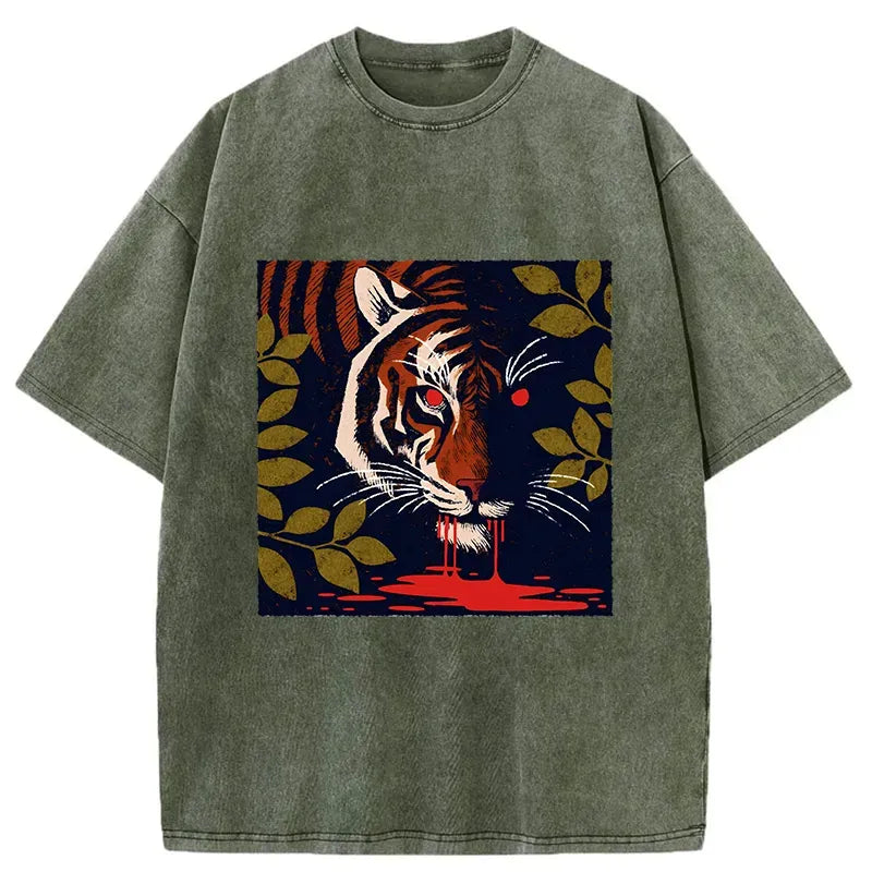 Japanese Tiger Washed T-Shirt