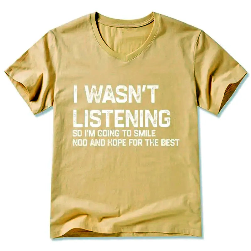 Japanese V-Neck T-Shirt for Everyday Wear