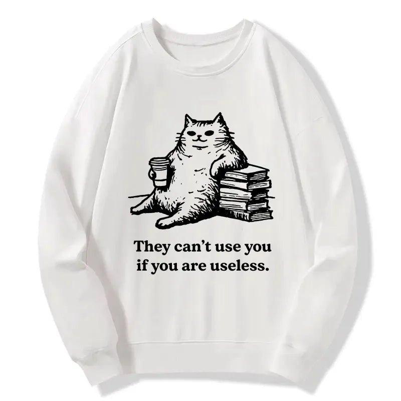 Kyoto-Lion Cat Proving Uselessness Is A Superpower Classic Sweatshirt