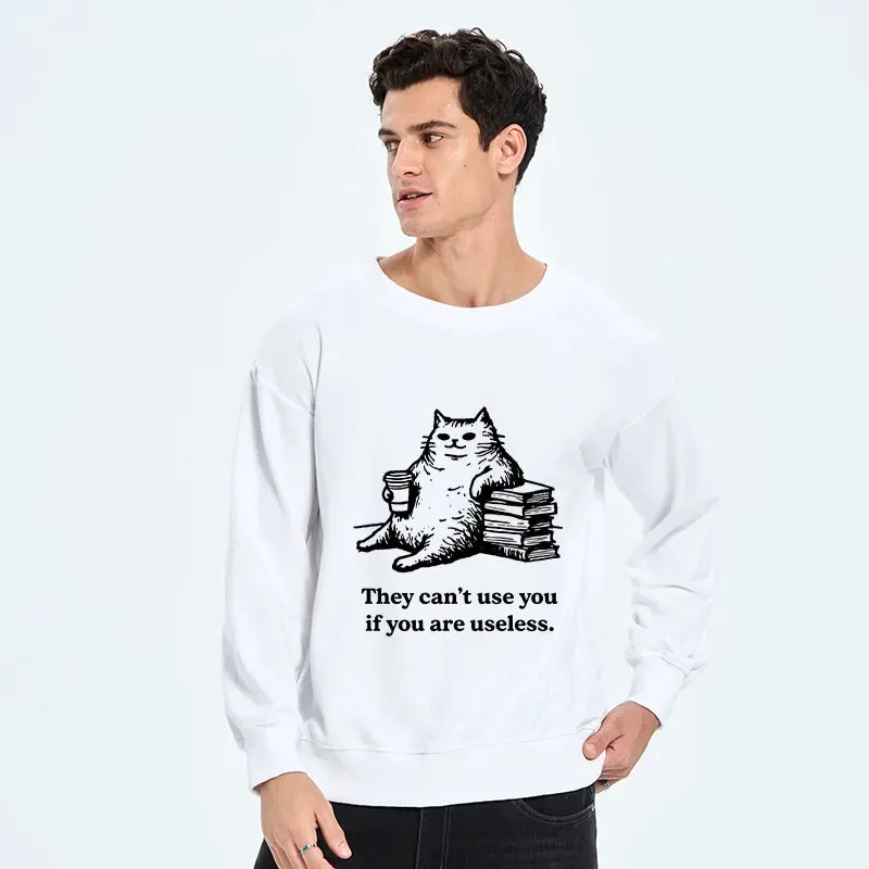 Kyoto-Lion Cat Proving Uselessness Is A Superpower Classic Sweatshirt