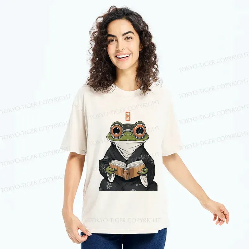 Funny Frog Reading Streetwear