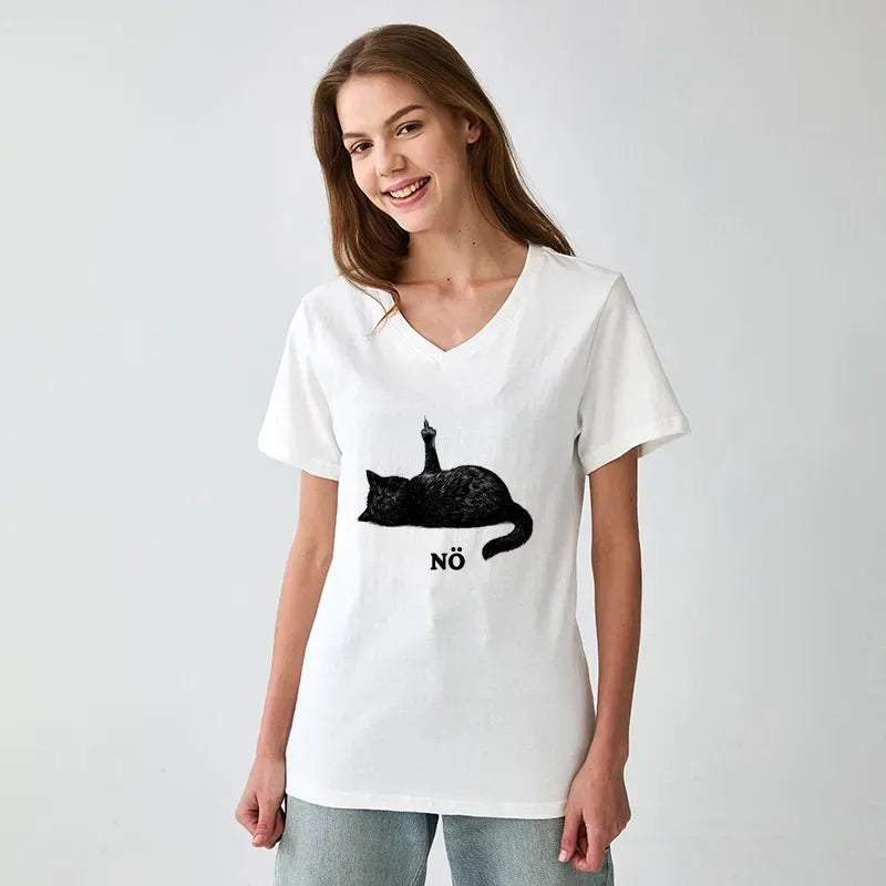 Trendy Ukiyo-e Cat T-Shirt for Summer