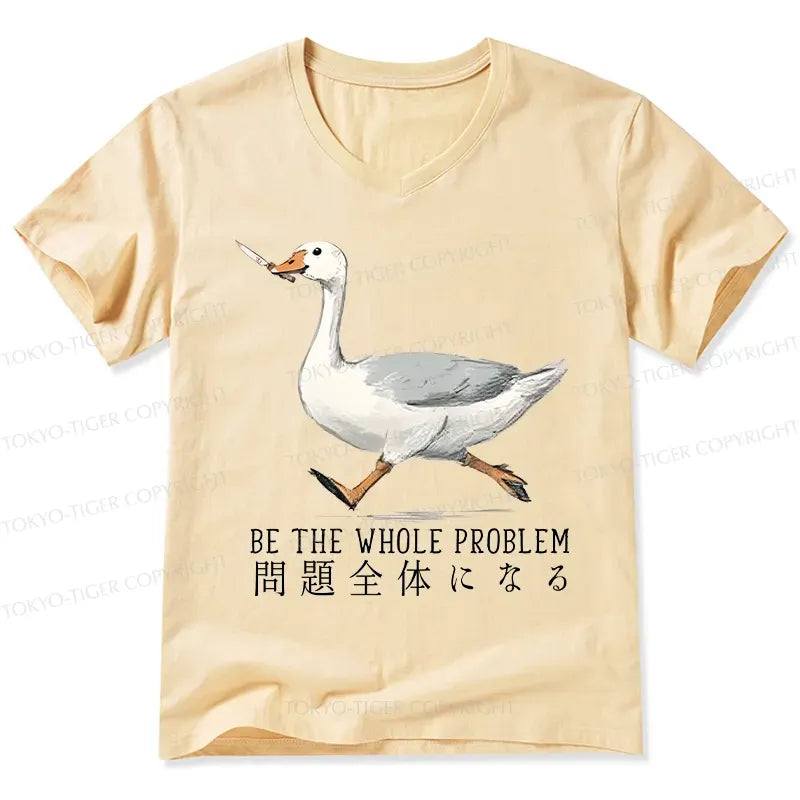 V-Neck Unisex T-Shirt Japanese Style