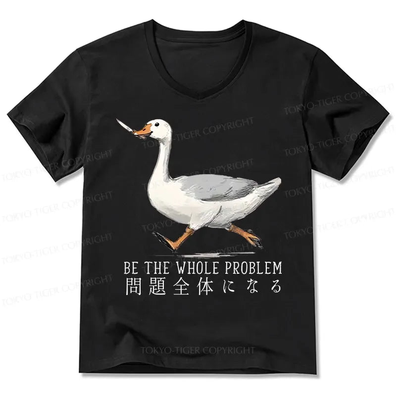 V-Neck Unisex T-Shirt Japanese Style