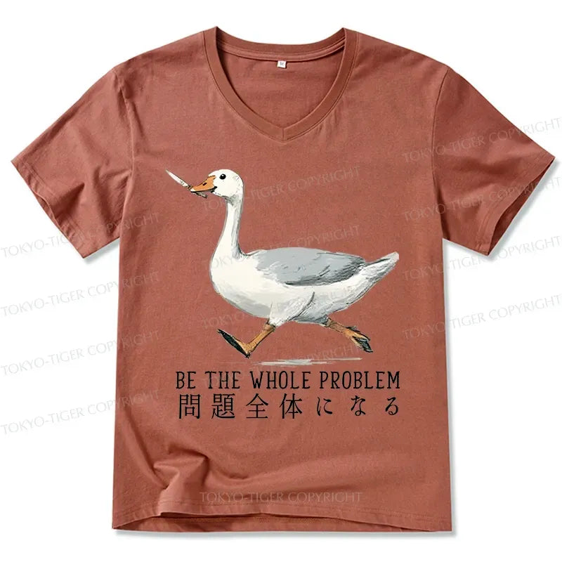 V-Neck Unisex T-Shirt Japanese Style