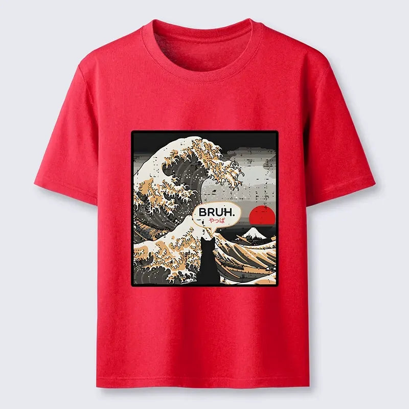 Kyoto-Lion Unisex Cotton T-Shirt Trendy