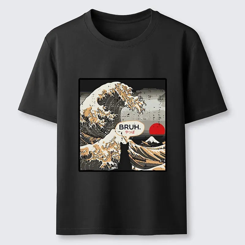 Kyoto-Lion Unisex Cotton T-Shirt Trendy