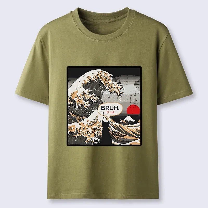 Kyoto-Lion Unisex Cotton T-Shirt Trendy