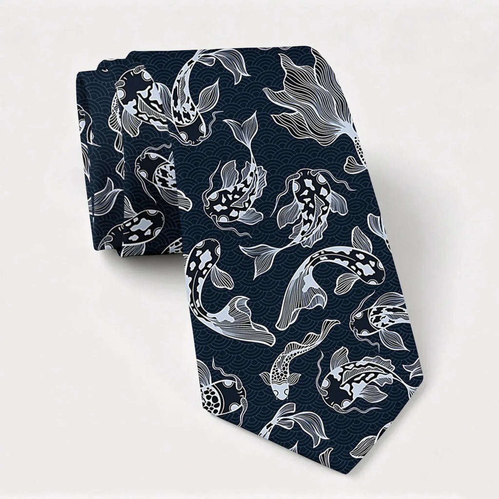 Japanese Koi Necktie for Gift Idea