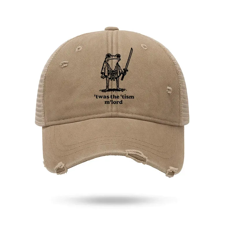 Kyoto-Lion Focused Samurai Frog Trucker Cap