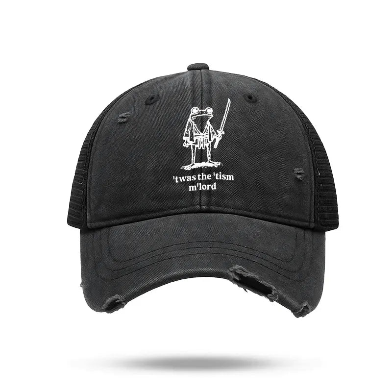 Kyoto-Lion Focused Samurai Frog Trucker Cap