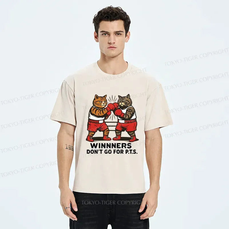 Japanese Fighting Cats Washed Tee