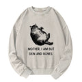 Washed Japanese Cat Sweatshirt Free Shipping
